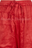 Natural chanderi applique work palazzo