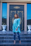 Powder-Blue Pure Modal Short Kurti | Timeless Grace & Effortless Sophistication