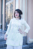 Powder-Green Pure Modal Short Kurti | Timeless Grace & Effortless Sophistication