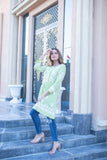 Powder-Green Pure Modal Short Kurti | Timeless Grace & Effortless Sophistication